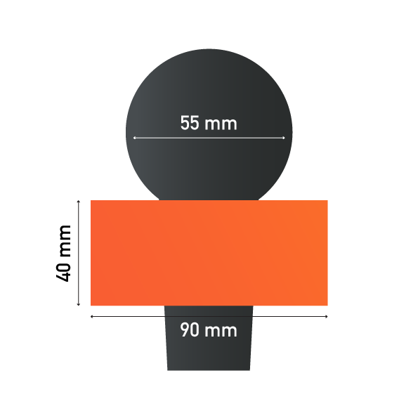 Sizes of Round Earring Microphone Sponge