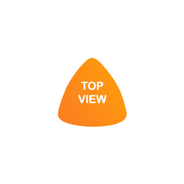 Top View of Triangle Microphone Sponge