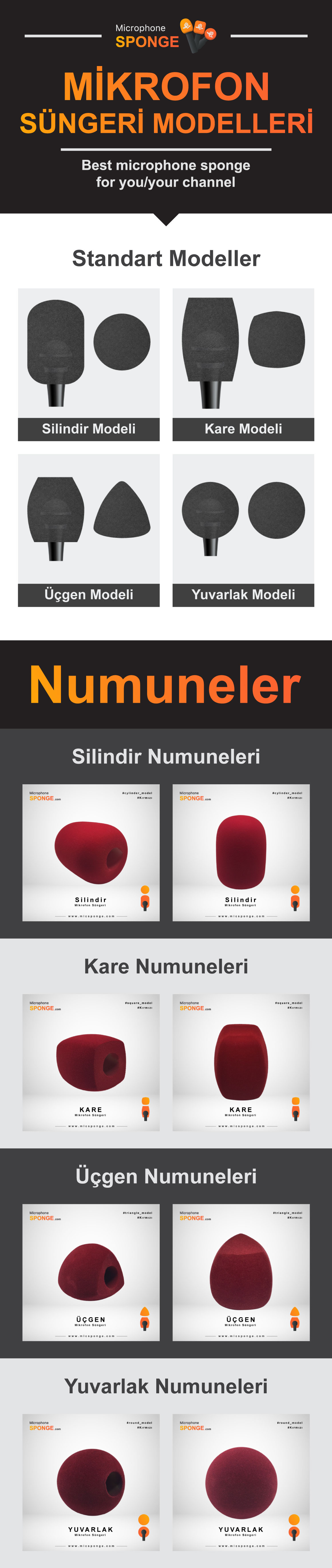 Mikrofon Süngerleri Modelleri