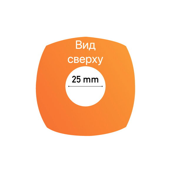 Вид сверху Квадратный микрофонный флаг из губки