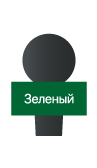Зеленый Квадратный микрофонный флаг из губки